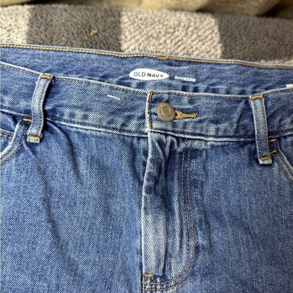 Blue Denim Distressed Shorts with Star Accents - Picture 4 of 5